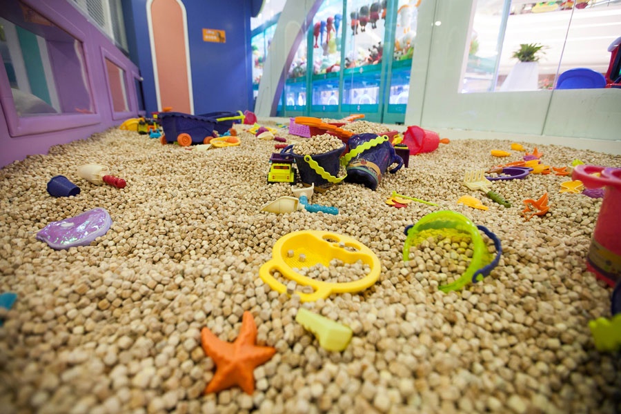 sand area of the the indoor playground for sale