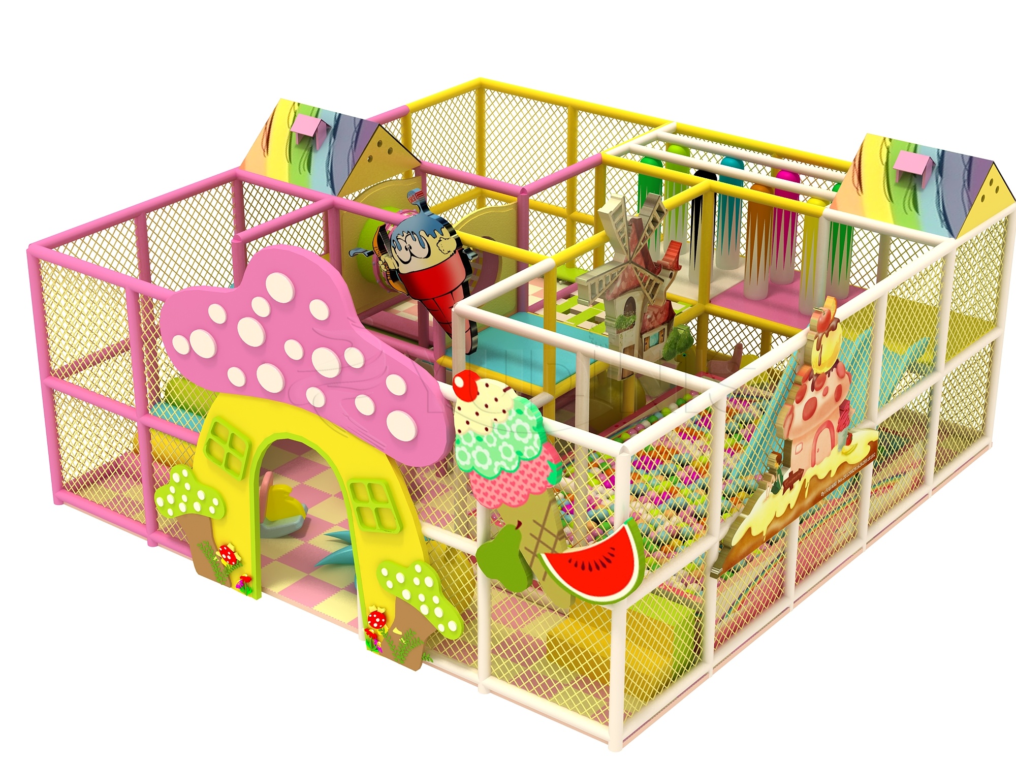 36 square meters small soft play equipment for sale