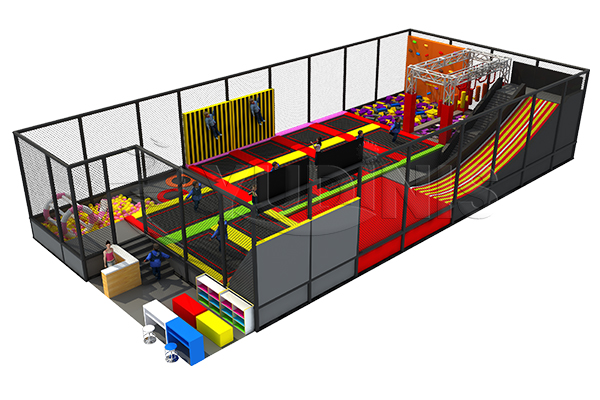 indoor trampoline playground for sale