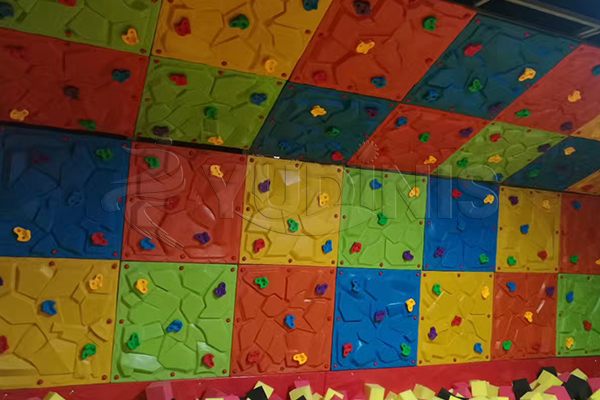 the climbing area of jumping playground indoor